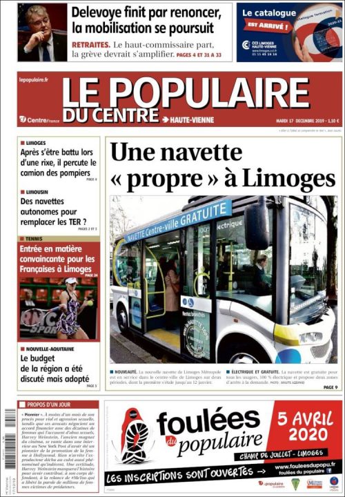 Le Populaire du Centre (17 Décembre 2019)