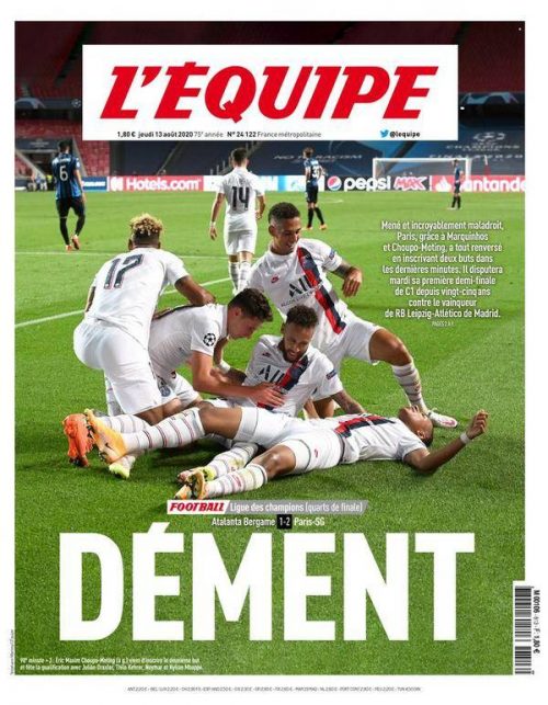 L'Equipe (13 Août 2020)